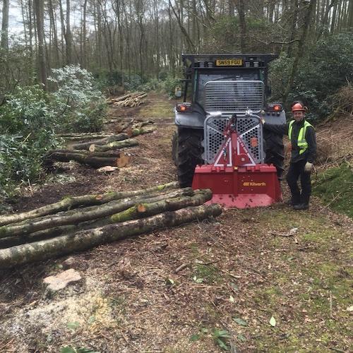 Hand clearance and extraction in the woods